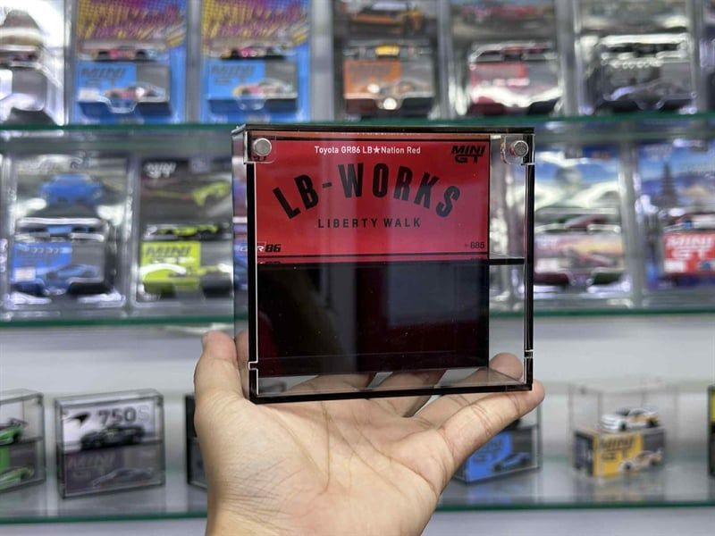 Hộp trưng bày mica các dòng xe MiniGT có khung ảnh tỉ lệ 1:64 Colabox PKC 