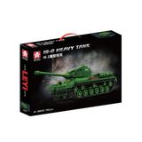  Mô hình lắp ghép Xe tăng hạng nặng IS-2 MILITARY TANK 752 mảnh LY61 LG049 