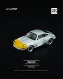  Mô hình xe Singer 911 Sccs Homage Yellow/Silver tỉ lệ 1:64 PopRace PR640201 