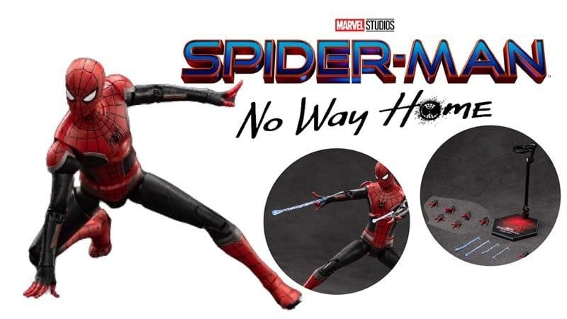  Mô hình nhân vật Marvel người nhện Spider man Upgraded Suit SHF No way home tỉ lệ 1:10 18CM ZD Toys ZM16 FG268 
