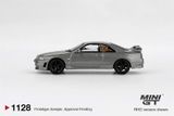  Mô hình xe NISSAN Skyline GT-R Dark Metal Gray (NISMO BCNR33 CRS Version) tỉ lệ 1:64 MiniGT MGT01128 