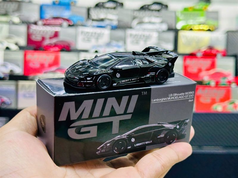  [Hàng Loose] Mô hình xe Lamborghini LB-Silhouette WORKS MURCIELAGO GT Evo Black tỉ lệ 1:64 MiniGT MGT01053 