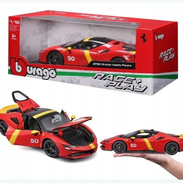  Mô hình xe Ferrari SF90 Stradale Assetto Fiorano tỉ lệ 1:18 Bburago 18-16021 1.339.000 