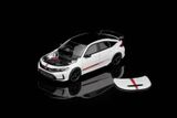  Mô hình xe Honda Civic TYPE R (FL5) Uitimate Edition White tỉ lệ 1:64 Motorhelix M65335 