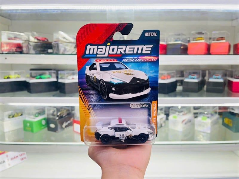  Mô hình xe Rescue World Toyota GR86 GT police Japan tỉ lệ 1:64 Majorette 8503100001 
