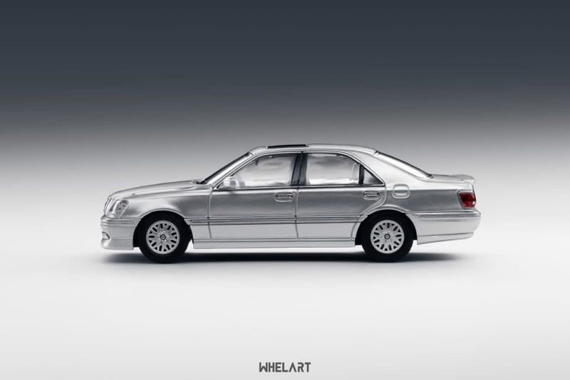  Mô hình xe Toyota Athlete Crown, Silver tỉ lệ 1:64 WhelArt H-004A 