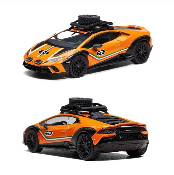  Mô hình xe Lamborghini HURACÁN STERRATO mở được nắp máy tỉ lệ 1:64 HungHing Toys HS005 