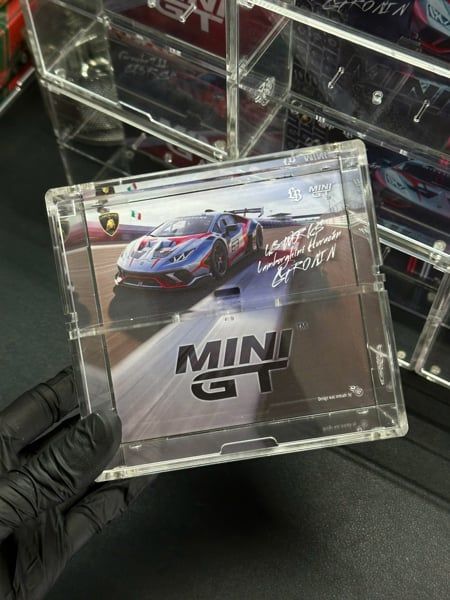  Hộp trưng bày mica mô hình Lamborghini Huracán GT RONIN LB WORKS grey tỉ lệ 1:64 PRISMBOX MN1177 