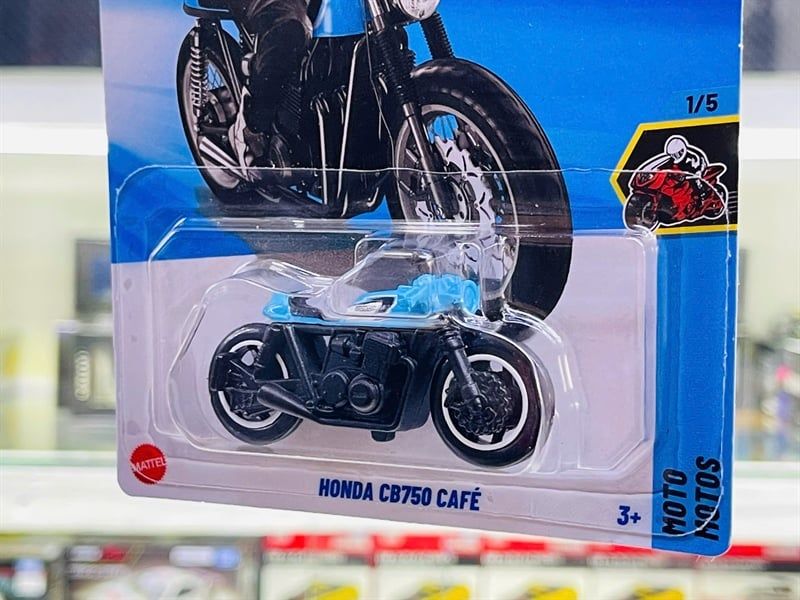  Mô hình xe Honda CB750 cafe Hotwheels kim loại có bản quyền chính hãng tỉ lệ 1:64 C4982-HD 