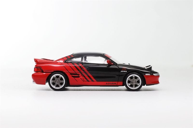  Mô hình xe ô tô Toyota MR2 Black body Advan racing RHD tỉ lệ 1:64 Diecast team DCT LL-003-10 