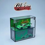  Hộp trưng bày mica cho xe Porsche 911 GT3 Rexy #77 AO racing 2024 IMSA Daytona 24 Hrs GTD MiniGT có khung ảnh tỉ lệ 1:64 Colabox 889 PKC 