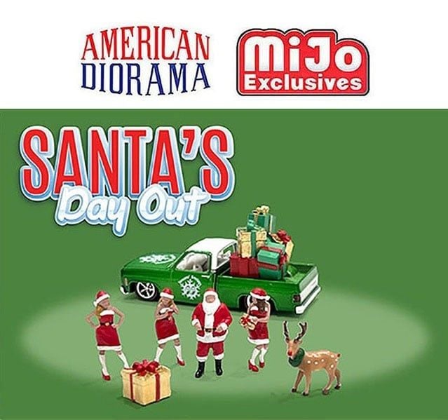  Set mô hình nhân vật Santa's Day Out tỉ lệ 1:64 American Diorama AD-76508MJ 