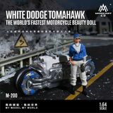  Mô hình nhân vật và xe Dodge Tomahawk World's Fastest Motorcycle blue tỉ lệ 1:64 MoreArt MO222200 