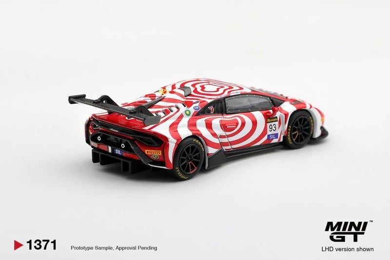  Mô hình xe Lamborghini Huracan GT3 EVO2 #93 Wall Racing 2025 Bathurst 12 hrs tỉ lệ 1:64 MiniGT bản Card MGT01371 