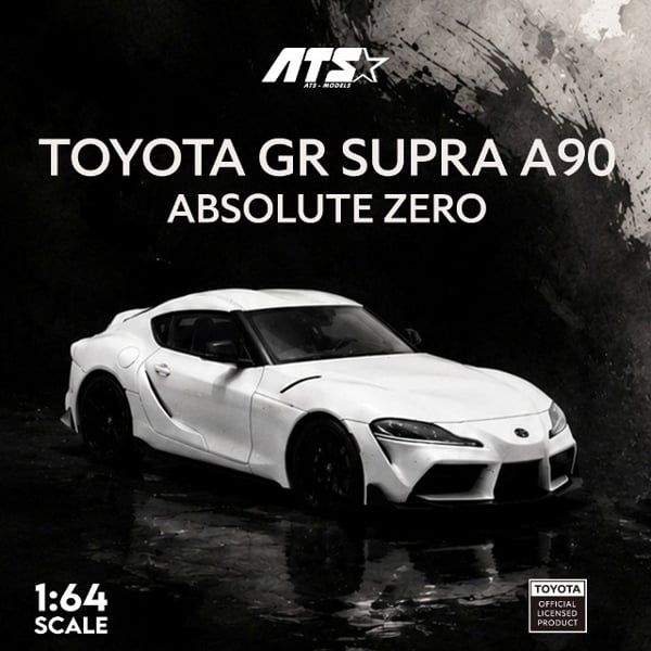  Mô hình xe Toyota GR Supra A90 White Absolute Zero tỉ lệ 1:64 ATS ATS882103 