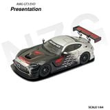  Mô hình xe Mercedes-Benz AMG GT3 EVO 2 Black Presentation Black tỉ lệ 1:64 Kilo Works 114601005 