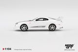  Mô hình xe Toyota Supra VeilSide Combat V-I White bản card tỉ lệ 1:64 MiniGT MGT01104 