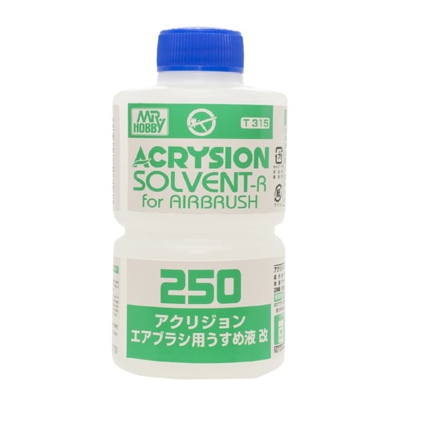  Dung dịch pha sơn thinner gốc Acrylic (Acrysion) chuyên dụng cho súng sơn (Airbrush) T315 250ml Mr.Hobby T315 