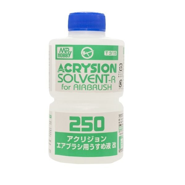  Dung dịch pha sơn thinner gốc Acrylic (Acrysion) chuyên dụng cho súng sơn (Airbrush) T315 250ml Mr.Hobby T315 