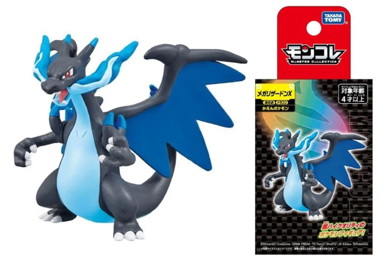  Mô hình nhân vật Pokemon Moncolle Mega Lizardon X Takara Tomy 990109 