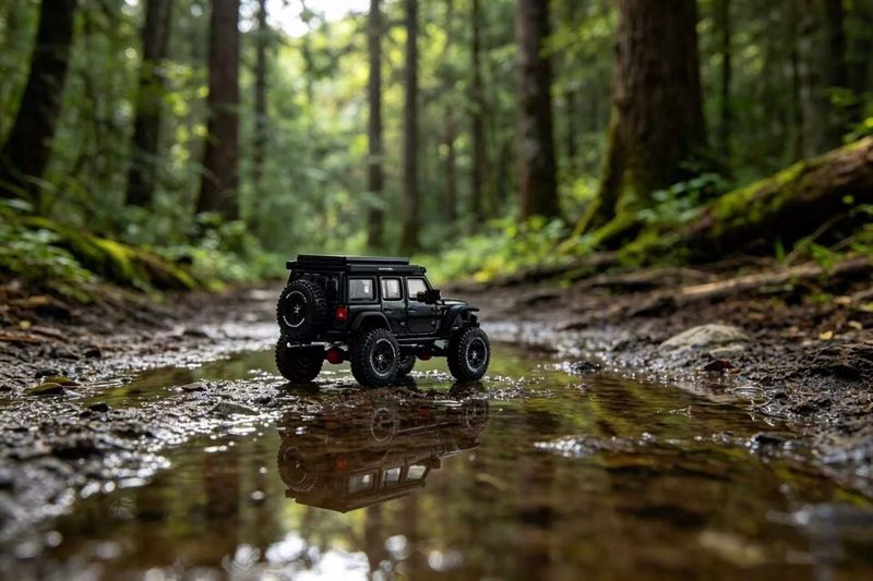  Mô hình xe Jeep Rubicon Off-Road Edition LHD tỉ lệ 1:64 GCD Model OT64867 