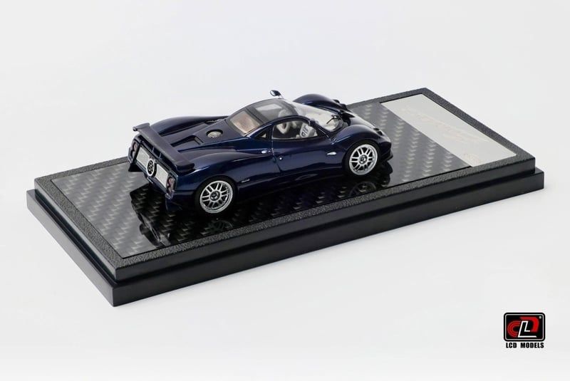  Mô hình xe Pagani Zonda C12 - Aurora Blue Limited Edition 1299pcs tỉ lệ 1:64 LCD model OT64802 