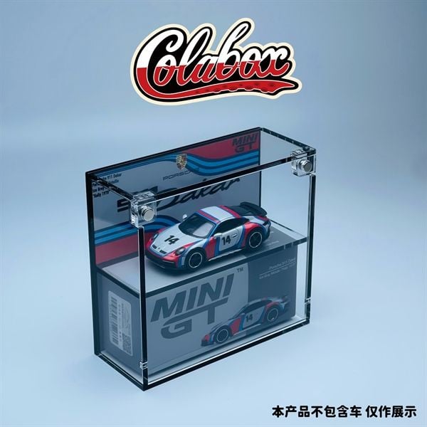 Hộp trưng bày mica cho xe Porsche 911 Dakar Ice Grey Metallic 
