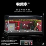  Hộp trưng bày mô phỏng góc đậu xe cũ 19.7x10x10 tỉ lệ 1:64 SHOU CANG JIA SCJ82023 