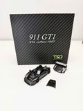  Mô hình xe 911 GT1(LeMans GT1 1997) Full Carbon Black mở được nắp máy Limited 500pcs tỉ lệ 1:64 Transcend model OT64863 