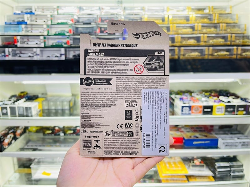  Mô hình xe BMW M3 WAGON/ REMORQUE Hotwheels kim loại có bản quyền chính hãng tỉ lệ 1:64 C4982-BMW 