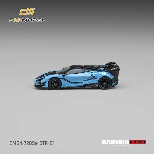  Mô hình xe Mclaren DarwinPRO 720Se²GTR-01 Blue tỉ lệ 1:64 CM model CM64-720SeGTR-01 