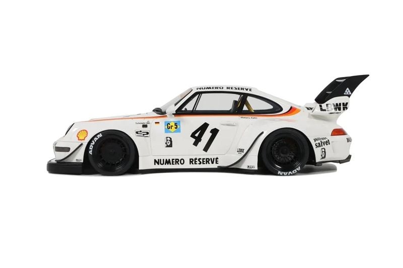  Mô hình xe Porsche 911 993 RWB Bodykit Kato-San White tỉ lệ 1:18 GT-Spirit GT451 