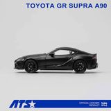  Mô hình xe Toyota GR Supra A90 Matte Black Undercover tỉ lệ 1:64 ATS ATS882104 
