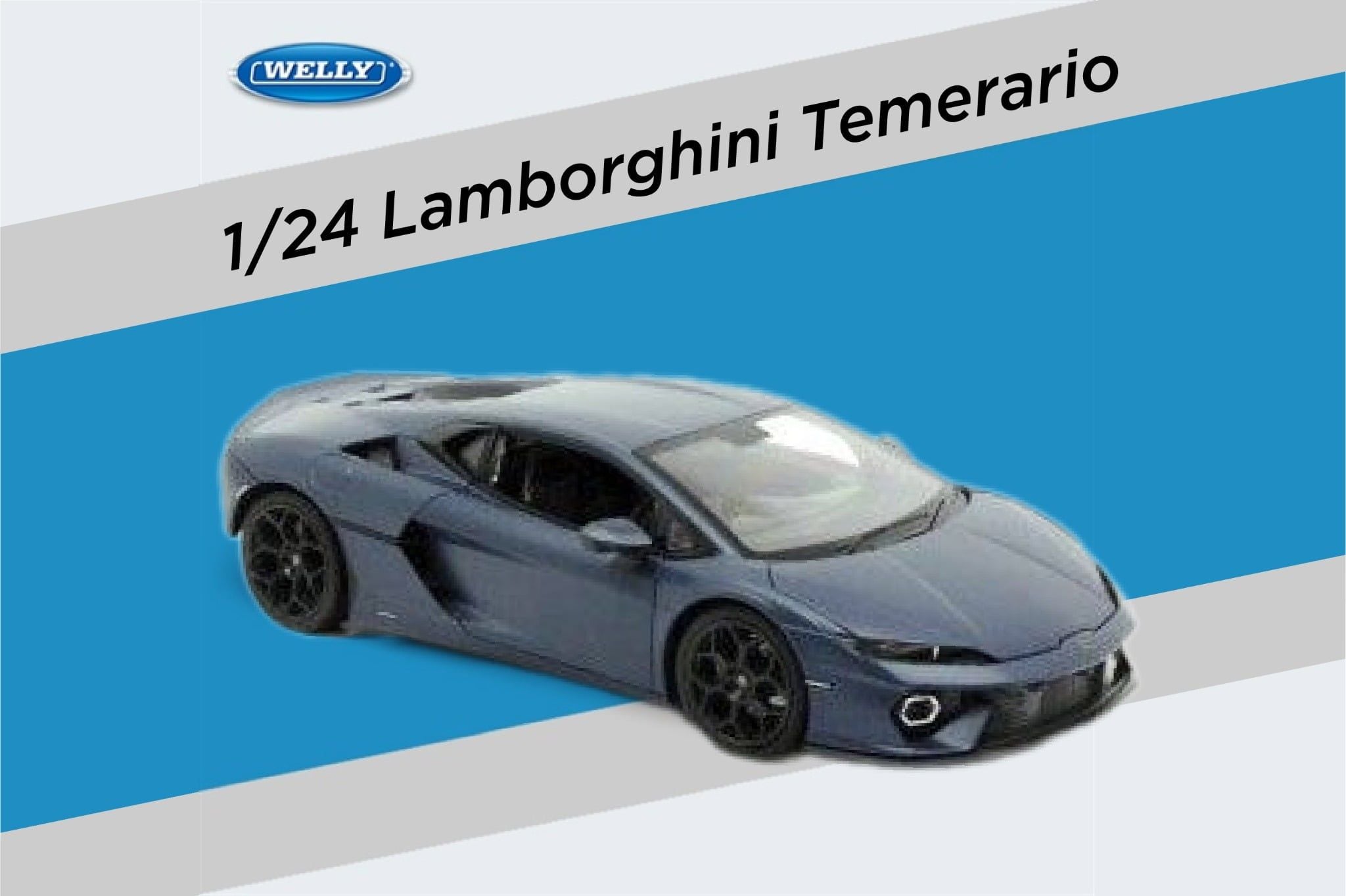  Mô hình xe Lamborghini Temerario tỉ lệ 1:24 Welly WL-24135 OT24119 