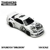  Mô hình xe R34 “Smilodon” Black & White tỉ lệ 1:64 TimeMicro × PSC DESIGN TM648401 