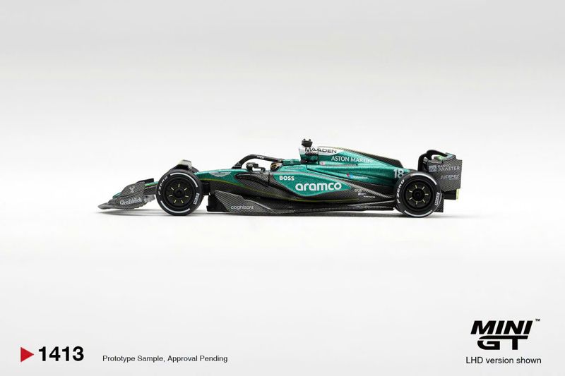  Mô hình xe Aston Martin AMR24 #18 Lance Stroll 2024 F1 2024 Las Vegas GP tỉ lệ 1:64 MiniGT MGT01413 