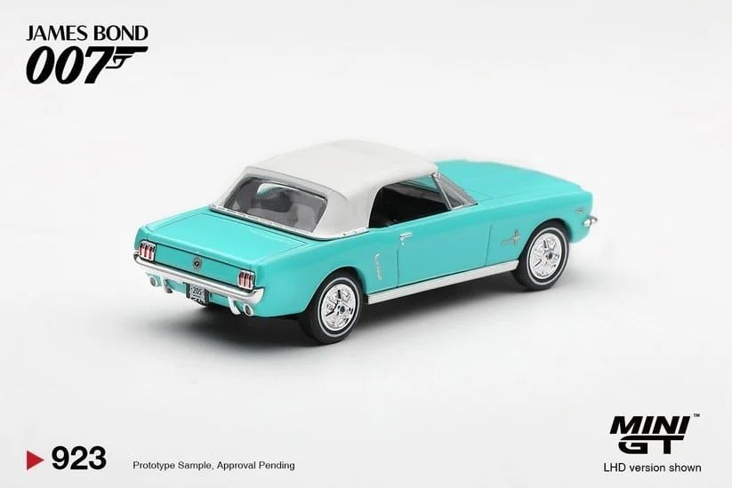  Mô hình xe Ford Mustang Convertible 1965 “Thunderball” tỉ lệ 1:64 MiniGT bản Card MGT00923-007 