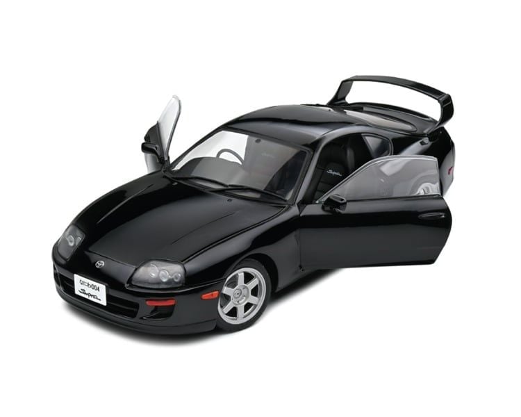 Mô hình xe ô tô Toyota Supra MK4 (A80) Astral black 1993 tỉ lệ 1:18 Solido model S1807606 