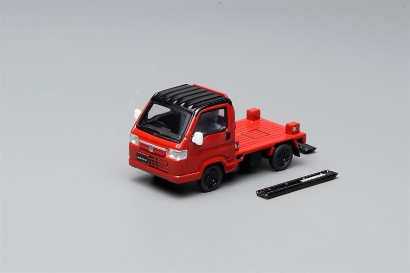  Mô hình xe Honda ACTY Truck Town Spirit color style flame red / black double color tỉ lệ 1:64 Motorhelix M65602 