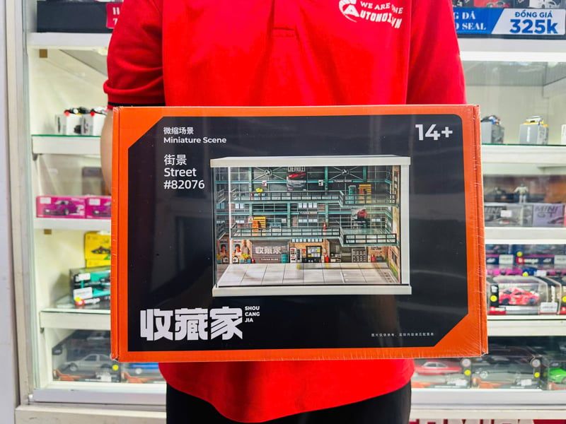  Hộp trưng bày mô phỏng Industrial Vintage Garage tỉ lệ 1:64 Shou Cang Jia SCJ82076 