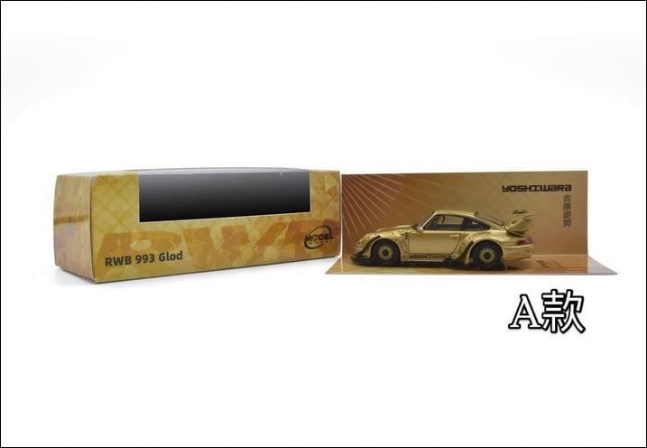  Mô hình xe Porsche RWB 993 Gold (Yoshiwara) tỉ lệ 1:64 ModelModel MM64-RWB993-006 