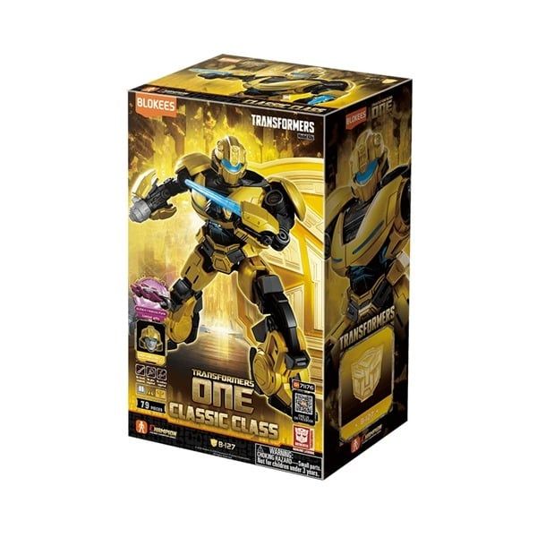  Mô hình lắp ráp có đèn serries Transformers Classic Class(CC) 15 ONE Bumblebee B-127 (Luminous Eyes) Blokees 71176 