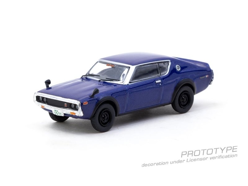  Mô hình xe Nissan Skyline 2000GT-R KPGC110 Blue Metallic tỉ lệ 1:64 Tarmac Works JC64-010-BL 