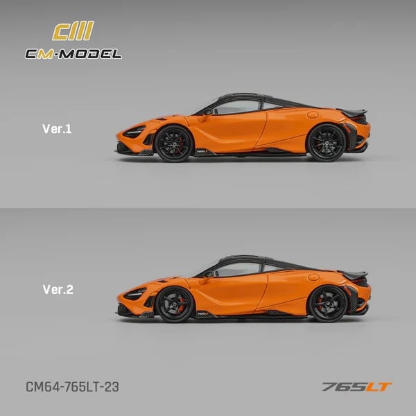 Mô hình xe Mclaren 765LT Papaya orange tỉ lệ 1:64 CM model CM64-765LT-23 