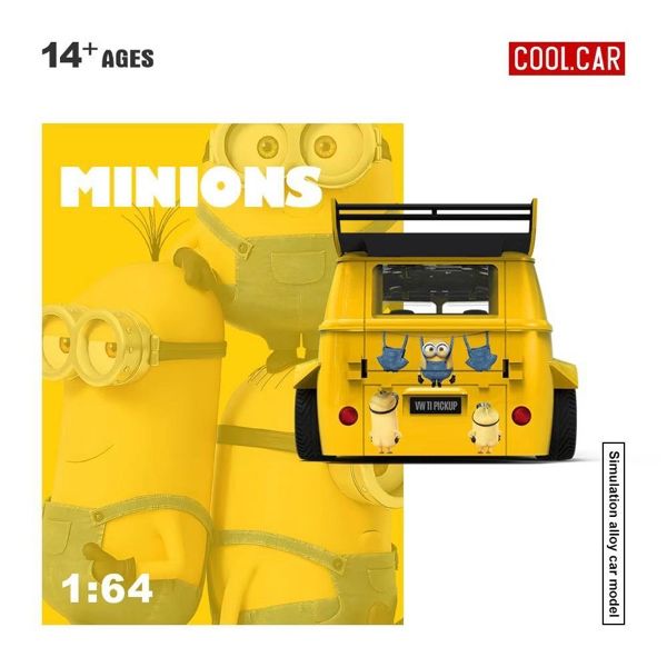  Mô hình xe Volkswagen T1 Minions-themed tỉ lệ 1:64 Coolcar CC642953 