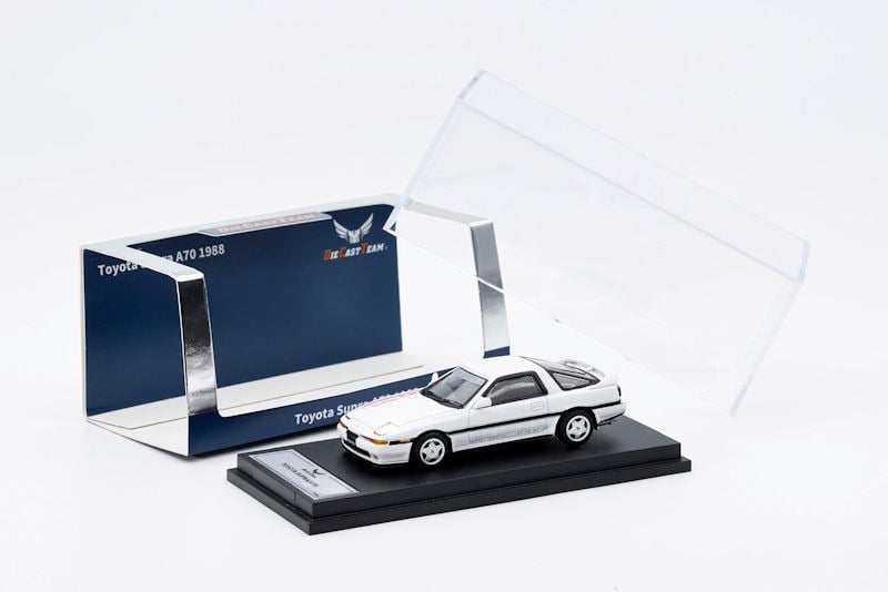  Toyota Supra A70 1988 white tỉ lệ 1:64 DCT model LL-033-250 
