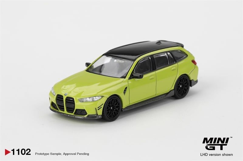  Mô hình xe BMW M3 M Performance Touring Sao Paulo Yellow card tỉ lệ 1:64 MiniGT MGT01102 HAVE CHASE CAR 