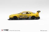  Mô hình xe Nissan LB-ER34 Super Silhouette SKYLINE Sport Yellow tỉ lệ 1:64 MiniGT MGT01182 