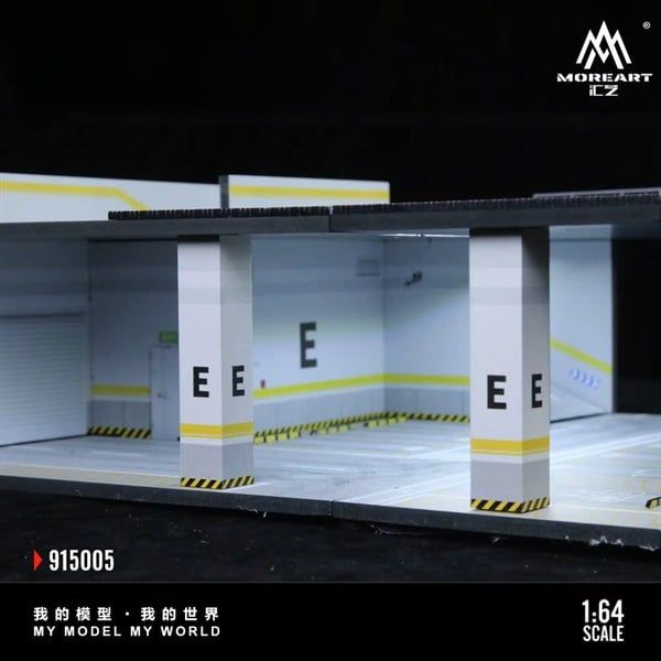  Hộp trưng bày mô phỏng Underground Parking Garage Series Light tỉ lệ 1:64 More Art MO915005 