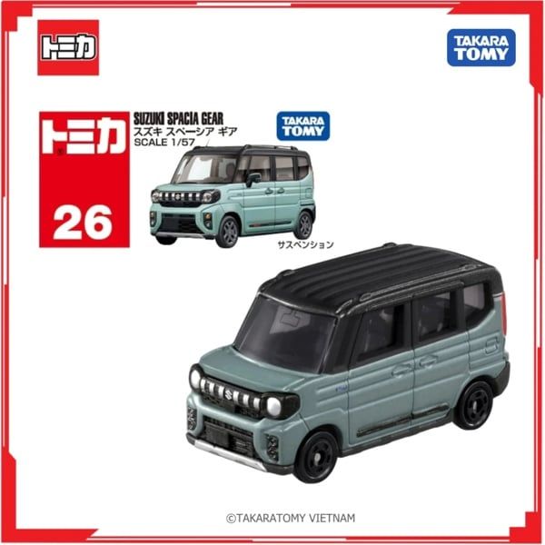  Mô hình xe Suzuki Spacia Gear No.26 tỉ lệ 1:57 Tomica 950660 